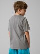 mini: Chłopięcy t-shirt z nadrukiem 4F 4FJRSS26TTSHM3833 - szary (4)