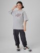mini: Chłopięcy t-shirt z nadrukiem 4F 4FJRSS26TTSHM3857 - szary (2)