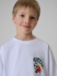 mini: Chłopięcy t-shirt z nadrukiem 4F 4FJRSS26TTSHM3858 - biały (3)
