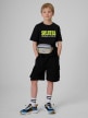 mini: Chłopięcy t-shirt z nadrukiem 4F 4FJRSS26TTSHM3859 - czarny (2)