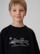 mini: Chłopięcy t-shirt z nadrukiem 4F 4FJRSS26TTSHM3861 - czarny (3)