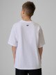 mini: Chłopięcy t-shirt z nadrukiem 4F 4FJRSS26TTSHM3904 - biały (4)