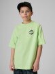 mini: Chłopięcy t-shirt z nadrukiem 4F 4FJRSS26TTSHM3905 - zielony (1)