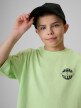 mini: Chłopięcy t-shirt z nadrukiem 4F 4FJRSS26TTSHM3905 - zielony (3)