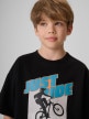 mini: Chłopięcy t-shirt z nadrukiem 4F 4FJRSS26TTSHM4169 - czarny (3)