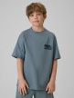 mini: Chłopięcy t-shirt z nadrukiem 4F 4FJRSS26TTSHM4175 - denim (1)