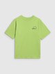 Chłopięcy t-shirt z nadrukiem 4F 4FJWAW25TTSHM2412 - zielony
