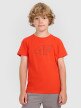 4F JUNIOR Chłopięcy tshirt z nadrukiem 4F 4FJWAW25TTSHM2417  czerwony Czerwony