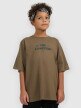  4F JUNIOR Chłopięcy tshirt z nadrukiem 4F 4FJWSS26TTSHM2813  khaki Khaki