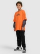 mini: Chłopięcy t-shirt z nadrukiem 4F 4FJWSS26TTSHM2813 - pomarańczowy (5)