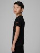 mini: Chłopięcy t-shirt z nadrukiem 4F 4FJWSS26TTSHM2816 - czarny (3)