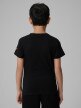 mini: Chłopięcy t-shirt z nadrukiem 4F 4FJWSS26TTSHM2816 - czarny (5)