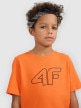 mini: Chłopięcy t-shirt z nadrukiem 4F 4FJWSS26TTSHM3007 - pomarańczowy (4)