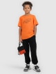  4F JUNIOR Chłopięcy tshirt z nadrukiem 4F 4FJWSS26TTSHM3007  pomarańczowy Pomarańczowy