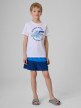 mini: Chłopięcy t-shirt z nadrukiem 4F 4FJWSS26TTSHM3284 - biały (2)