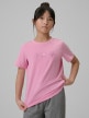 mini: Dziewczęcy t-shirt z nadrukiem 4F 4FJRSS26TTSHF3455 - różowy (2)