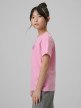 mini: Dziewczęcy t-shirt z nadrukiem 4F 4FJRSS26TTSHF3455 - różowy (3)