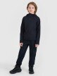 Dziecięca bluza trekkingowa nierozpinana z kapturem 4F 4FJWSS25TFSWU535 - czarna