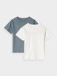 Dziecięcy t-shirt basic (2-pack) 4F 4FJRAW24TTSHU2562 - multikolor