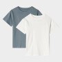 Dziecięcy t-shirt basic (2-pack) 4F 4FJRAW24TTSHU2562 - multikolor