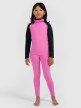 mini: Dziewczęca bielizna termiczna ocieplana (góra) 4F 4FJRAW25UBRUF112 - różowa (2)