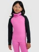  4F JUNIOR Dziewczęca bielizna termiczna ocieplana (góra) 4F 4FJRAW25UBRUF112  różowa Różowy