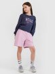 Dziewczęca bluza dresowa nierozpinana bez kaptura 4F 4FJWSS25TSWSF1483 - szara