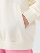 Dziewczęca bluza dresowa nierozpinana z kapturem 4F 4FJASAW24TSWSF2156 - żółta