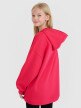 Dziewczęca bluza dresowa nierozpinana z kapturem 4F 4FJRSS25TSWSF2235 - czerwona
