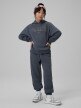 mini: Dziewczęca bluza dresowa nierozpinana z kapturem 4F 4FJRSS26TSWSF2627 - szara (3)