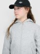 Dziewczęca bluza dresowa rozpinana z kapturem 4F 4FJWMM00TSWSF1861 - szara