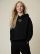 mini: Dziewczęca bluza nierozpinana z kapturem 4F 4FJRSS26TSWSF2810 - czarna (1)