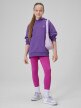 mini: Dziewczęca bluza nierozpinana z kapturem 4F 4FJRSS26TSWSF3040 - fioletowa (1)