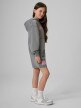 mini: Dziewczęca bluza rozpinana z kapturem 4F 4FJRSS26TSWSF2971 - szara (3)