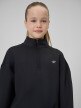 mini: Dziewczęca bluza treningowa bez kaptura 4F 4FJRSS26TFSWF0990 - czarna (4)