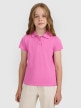 mini: Dziewczęca koszulka polo 4F 4FJRAW25TPTSF0740 - różowa (1)