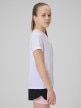 mini: Dziewczęca koszulka treningowa 4F 4FJRSS26TFTSF2388 - biała (4)