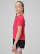 mini: Dziewczęca koszulka treningowa 4F 4FJWSS26TFTSF1962 - różowa (3)