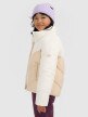 mini: Dziewczęca kurtka puchowa pikowana 4F 4FJRAW25TDJAF0807 - beżowa (3)