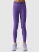 Dziewczęce legginsy 4F 4FJWSS24TFTIF223 - fioletowe