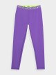 Dziewczęce legginsy 4F 4FJWSS24TFTIF223 - fioletowe