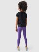 Dziewczęce legginsy 4F 4FJWSS24TFTIF223 - fioletowe