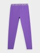 Dziewczęce legginsy 4F 4FJWSS24TFTIF223 - fioletowe