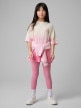 mini: Dziewczęce legginsy 4F 4FJWSS26TTIGF270 - różowe (1)