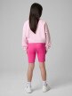 mini: Dziewczęce legginsy kolarki treningowe 4F 4FJWSS26TSTIF024 - różowe (6)