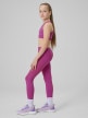 mini: Dziewczęce legginsy sportowe 4F 4FJRSS26TFTIF522 - różowe (3)