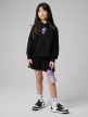 mini: Dziewczęce spodenki dresowe 4F 4FJWSS26TSHOF769 - czarne (1)
