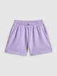 mini: Dziewczęce spodenki dresowe 4F 4FJWSS26TSHOF777 - fioletowe (7)