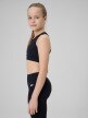 mini: Dziewczęcy biustonosz treningowy 4F 4FJRSS26USBAF280 - czarny (3)
