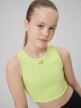 mini: Dziewczęcy biustonosz treningowy 4F 4FJRSS26USBAF285 - zielony (4)